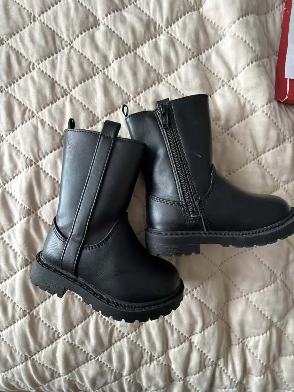Old Navy Faux-Leather Side-Zip Tall Boots for Toddler Girls